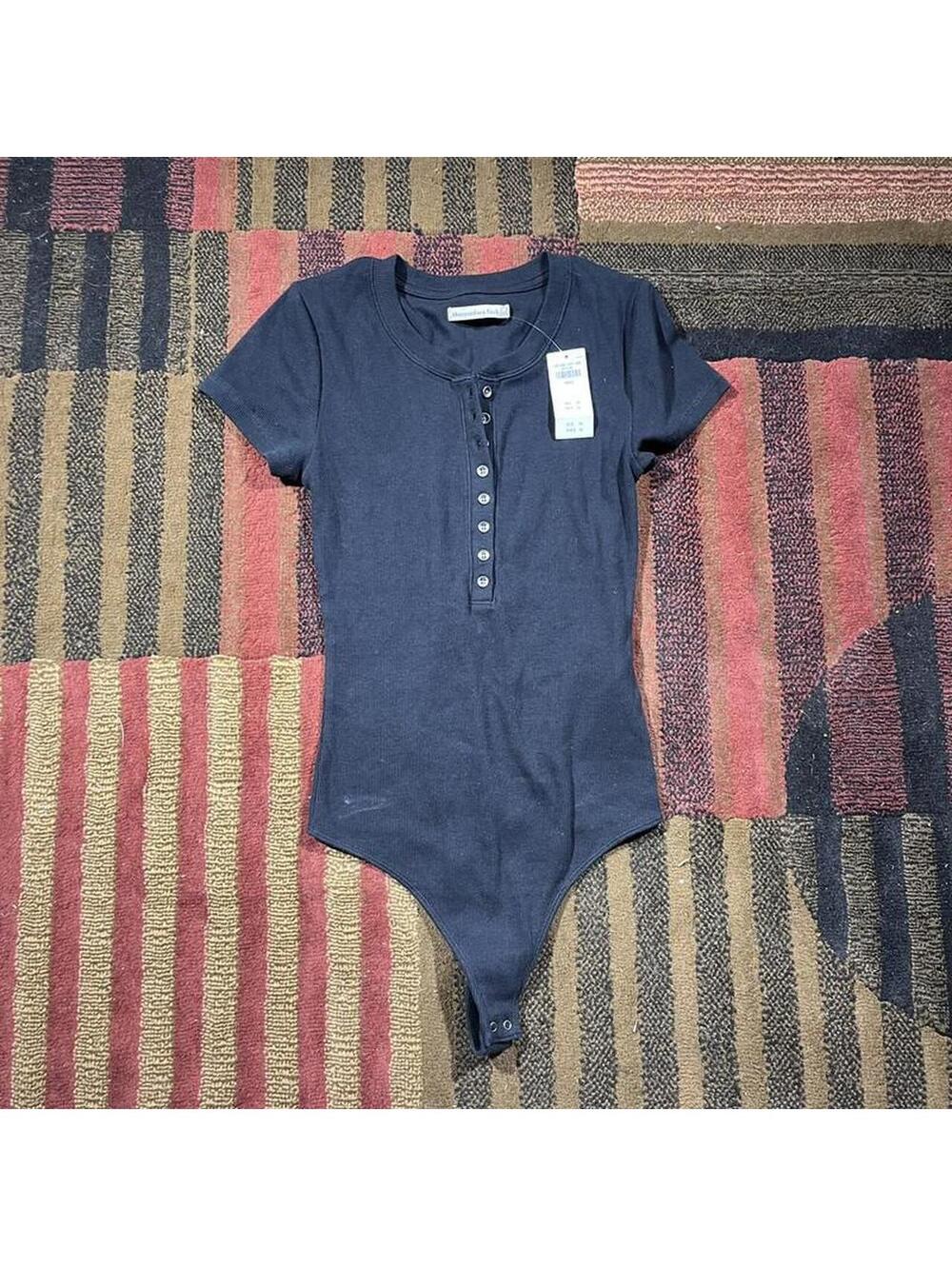 Abercrombie & Fitch Women's Black Bodysuit